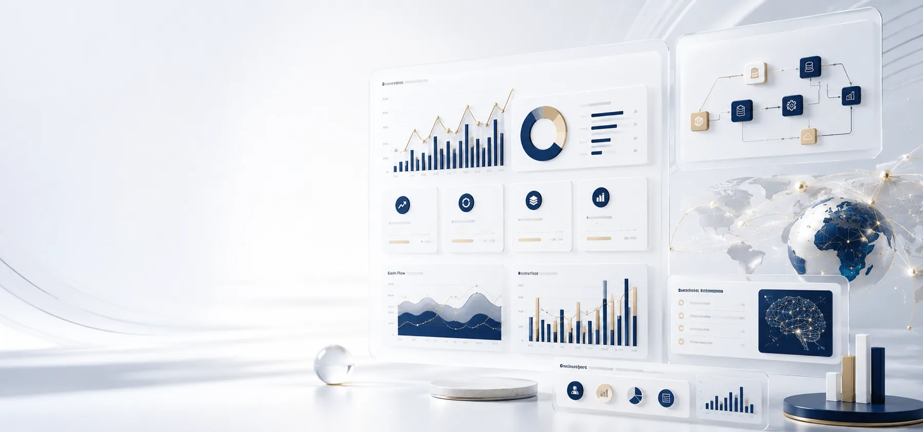 Financial planning dashboard for revenue and scenario analysis